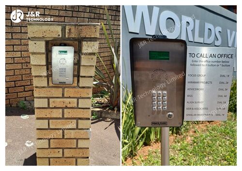 أخبار الشركة الأخيرة عن الذكاء والأمان: JR305-SC-4G مكالمة هاتفية طارئة مع شاشة LCD ومفاتيح للمباني المكتبية الحديثة