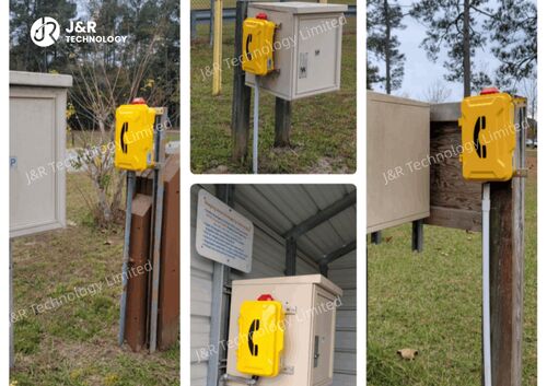 أخبار الشركة الأخيرة عن J&R JR101-FK-L Waterproof Industrial Telephones Successfully Installed at a U.S. Manufacturing Facility