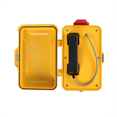 سعر جيد هاتف مقاوم للعوامل الجوية الصناعية مع مصباح تحذير وامض IP66-IP67 الانترنت