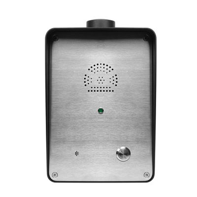 سعر جيد هاتف عام معدني يعمل بتقنية DTMF و PoE و GSM بجهد 65 فولت تيار مستمر مع خاصية الاتصال التلقائي الانترنت