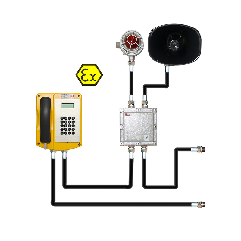 IP Sound and Light Explosion-Proof Telephone for Oil Exploration / Chemical Industry Hazardous Area