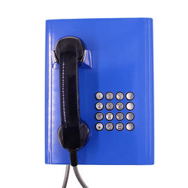 سعر جيد لوحة مفاتيح كاملة Vandal Resistant Telephone اللون الأزرق مع جسم صلب مدرفل على البارد الانترنت