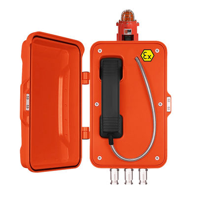 سعر جيد 10W 85dbA IP67 SS الحبل هاتف مكافحة الحرائق مع الأضواء الانترنت