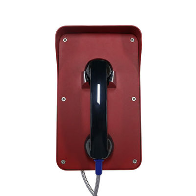 65VDC SIP2.0 الطلب التلقائي هاتف الطوارئ ISO9001 مع سماعة الهاتف المخرب